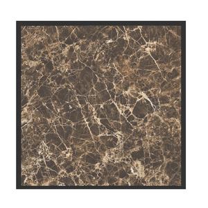 Azulejos de Porcelana con Diseño de Mármol Marrón Estilo Granja, Acabado Brillante KC, 800x800mm, para Paredes y Pisos Interiores, Vestíbulo, Cocina, Sala de Estar - Product Image 1