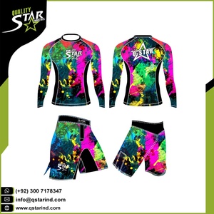 Maillots de protection (Rash Guards) en gros, personnalisables avec logo, manches courtes, unisexe, respirants, meilleure qualité, vêtements d'arts martiaux, couleurs et tailles sur mesure - Product Image 5