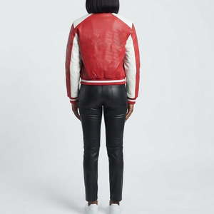 Nueva Chaqueta de Cuero PU para Mujer DST 2026 Personalizada con Cierre, Logotipo Griego Bordado, Venta al Por Mayor, Impermeable, OEM - Product Image 3