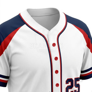 Tenue complète d'uniforme de baseball pour hommes de qualité supérieure avec impression de numéro et de logo, légère, durable et respirante - Product Image 4