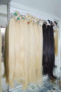 Máquina de extensiones de cabello Remy vietnamita Trama doble 613 Cabello humano crudo a granel 100g Todos los colores para mujeres negras - Product Image 2