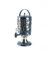 Distributeur d'eau de luxe avec calligraphie arabe, vert et or, pour jus, décoration d'intérieur, avec robinet et poignée