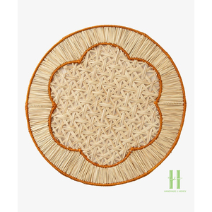 2026 New Design <b>Paper</b> Rope Placemat Vintage Round Woven Table Mat Eco-friendly Heat Insulation Coaster Natural Home Decor - Product Image 3