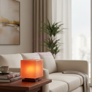 Unique Craft Himalayan Cube Shape <b>Salt</b> Lamp Premium Quality Himalayan Cube Shape <b>Salt</b> Lamp For <b>Gift</b> - Product Image 3