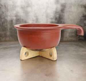 Traditional Natural Clay Heat Resistant Eco-Friendly Durable Cooking Pot Lid Handmade Earthen <b>Cookware</b> Healthy Cooking - Product Image 4