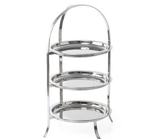 Support à gâteau simple plaqué argent, aspect personnalisé, support à cupcakes en métal de qualité supérieure pour les anniversaires, les fêtes et les services de restauration - Product Image 4