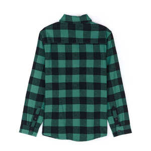 Chemise en flanelle à carreaux personnalisée pour homme, manches longues, coton, décontractée, pour l'automne, pour adultes - Product Image 2