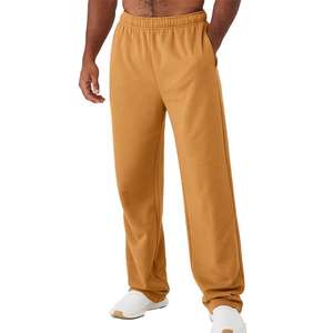 Pantalones de Pierna Recta, Pantalones Holgados de Algodón Personalizados, Pantalones Deportivos de Alta Calidad para Hombre, Pantalones Deportivos Holgados con Cordón de Color Sólido - Product Image 1