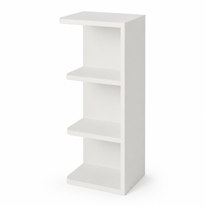 Wholesale 9 x 30 Inch <b>Wall</b> End Open <b>Shelf</b> Cabinet <b>White</b> Shaker RTA OEM Vietnam Manufacturer - Product Image 2