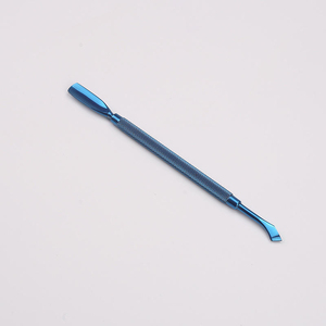 Kit d'outils repousse-cuticules double embout en acier inoxydable 130 mm pour manucure et soin des cuticules, avec deux têtes, conception réutilisable - Product Image 2