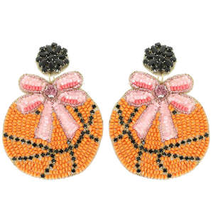 Pendientes y Aros de Moda 2026 con Bordado Artesanal y Cuentas de Semillas para Fiestas Escolares, Uso Étnico Festivo, Pendientes Colgantes, Joyería de Moda - Product Image 3