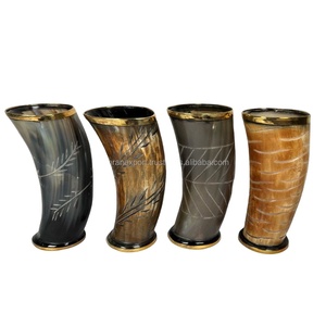 แก้วน้ำโคอิคุณภาพพรีเมียมสไตล์เรียบง่าย ความจุ 200 มล. ทำจากเขาสัตว์แท้ สไตล์อินเดียอเมริกัน เป็นมิตรกับสิ่งแวดล้อม เหมาะสำหรับใช้ในบ้าน สำนักงาน หรือเป็นของขวัญทางธุรกิจ - Product Image 1