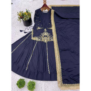 Vestidos de Fiesta Elegantes, Top y Falda Plazzo - Product Image 2