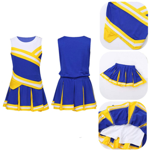 Uniformes de Porristas Personalizados con Estampado Profesional en Poliéster con Pedrería, Conjuntos de Dos Piezas para Baile de Adultos - Product Image 1
