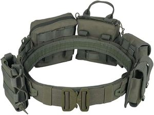 Outdoor Tactical <b>Belt</b> with Pouches Adjustable Utility Waist <b>Belt</b> for Hiking Camping <b>Work</b> Gear - Product Image 2