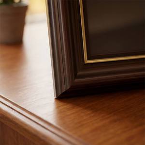 Classic Dark Wood Photo <b>Frame</b> Gold Trim Vintage Desktop Picture <b>Frame</b> Tabletop Display Home Office Decor - Product Image 3