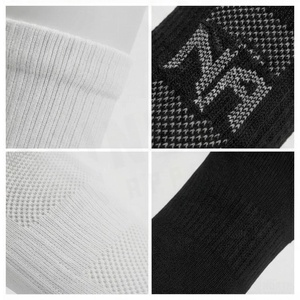 Crew <b>Socks</b> Geometric Pattern Blue Breathable <b>Running</b> <b>Socks</b> for Adults Spring Season - Product Image 4