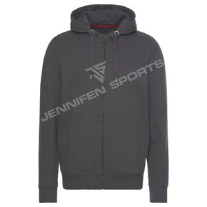 Sweat-shirts à fermeture éclair pour hommes grandes tailles, automne-hiver, 100% coton, épais, personnalisés, séchage rapide, respirants, logo personnalisé - Product Image 1