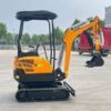 Compact Orange Crawler Excavator With Digging Bucket And Protective Canopy - Product Image 3