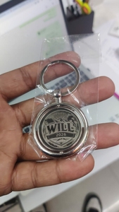<b>Personalized</b> Luxury Logo Spinning Brass Iron <b>Keychain</b> Car Key Holder Gift for Mother's Day & Christmas - Product Image 2