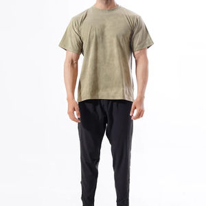 เสื้อยืดผู้ชายสไตล์ยูนีค ล้างสีแบบแอซิด คุณภาพสูง ขายดี ผลิตตามแบบ OEM ผ้าคอตตอน 100% แห้งเร็ว เนื้อผ้าวอร์สเตด ราคาถูก ทันสมัย - Product Image 1