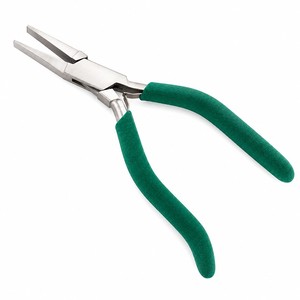 Flat <b>Nose</b> Pliers 135mm Bent Handle Jewelry Making Wire Bending Tool ZetomedPro - Product Image 1