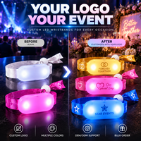 Bracelet LED interactif pour concert avec système d'éclairage massif et synchronisation à distance Sincen pour cérémonie d'ouverture