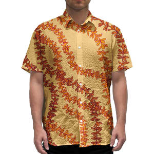 Camisas Personalizadas con Estampado Floral Hawaiano para Hombre, Camisas de Playa con Diseño Tribal de las Islas del Pacífico, Camisas Holgadas para Vacaciones, Ropa Polinesia para Hombre - Product Image 3