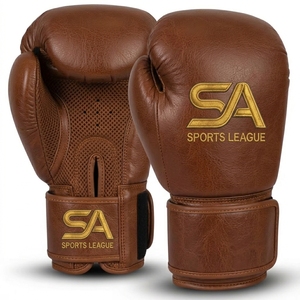 ถุงมือชกมวยสีชมพู SA Sports League หนัง PU ปิดข้อมือด้วยเวลโคร - Product Image 5