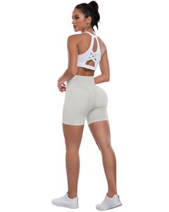 Workout Gym Shorts For Women Biker Shorts High Waisted Tummy Control Butt Lifting Running Sports Yoga <b>Booty</b> Scrunch Butt Shorts - Product Image 2