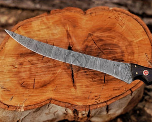 Top Trending Custom Handmade Flexible Fish Filleting <b>Knives</b> Honey Cone Handle Damascus Steel Ambidextrous <b>Kitchen</b> <b>Knife</b> - Product Image 4