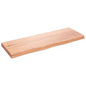 ชั้นวางของติดผนังไม้โอ๊คสีน้ำตาลอ่อน 31.5x11.8x0.8 นิ้ว - Product Image 2