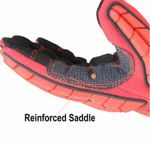 Vantrex Industries PRI Prêt à expédier, protection contre les chocs en TPR, rembourrage SBR, résistance aux vibrations, sécurité au travail, mécanicien, rouge, spandex - Product Image 5