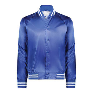 Chaquetas Varsity de Seda Satinada de Moda en Oferta, Chaqueta Bomber para Hombre con Logotipo y Color Personalizados, Hecha en Pakistán, Precio Económico - Product Image 1