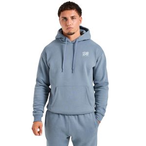 Sudadera con Capucha Esencial para Hombre, Mezcla de Algodón Suave, Manga Larga, Informal, con Bolsillo Tipo Canguro, Cálida y Cómoda para Uso Diario - Product Image 1
