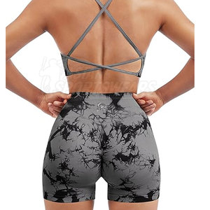 Ensemble de shorts de yoga pour femmes, coupe confortable, matière extensible de qualité supérieure, taille haute, vêtements de fitness écologiques, entraînement de yoga, course à pied - Product Image 2