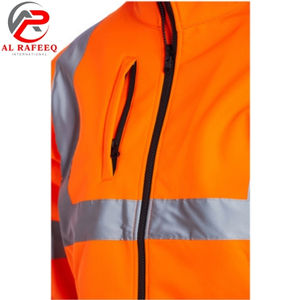 Chaqueta Softshell de Seguridad Reflectante de Alta Visibilidad, Personalizable, Impermeable y Resistente al Viento, con Opción de Logotipo y Cremallera, de la Mejor Calidad - Product Image 5