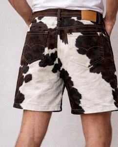 Shorts en cuir véritable pour hommes, en cuir de vachette, élégants, de qualité supérieure, décontractés, mode streetwear, durables, coupe ajustée, bas de tenue d'été - Product Image 6