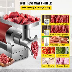 Tritacarne Elettrico 800 W 1.5 HP, Capacità 661 Libbre/Ora, 2 Piastre di Macinazione, Kit per Salsicce Incluso, Condizioni Usate, 10L - Product Image 3
