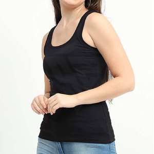 Tops de punto personalizados al por mayor para mujer, ropa deportiva, fitness, verano, gimnasio, entrenamiento, algodón, talla grande, top de yoga transpirable - Product Image 3