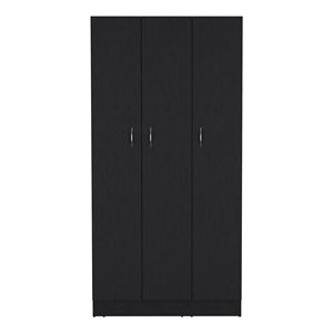 Deposito E-SHOP armadio a 3 porte Westbury nero con cassetti 2 interni - Product Image 2