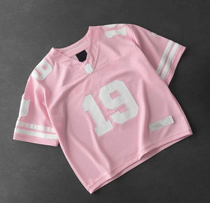 เสื้อยืดคอวีผ้าฝ้ายคุณภาพสูงสำหรับผู้ชาย พิมพ์ลายโลโก้ตามสั่ง ทรงโอเวอร์ไซส์ ระบายอากาศดี ดีไซน์ทันสมัย - Product Image 6