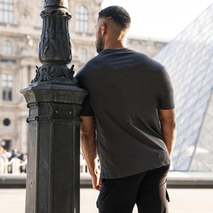 Camiseta de Hombre de Marca Sorpresa al por Mayor, 250 g/m², Diseño Personalizado, Peso Pesado, Oversize, 100% Algodón, Cuello Redondo, Antipilling, Estilo Casual Elegante - Product Image 5