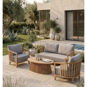 Meubles de jardin en teck pour terrasse extérieure, fabriqués en Indonésie - Product Image 1