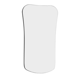 Miroir de photographie intra-orale dentaire rhodié 71x133mm double face, miroir photo occlusal pédiatrique pour enfants, fabriqué au Pakistan - Product Image 1