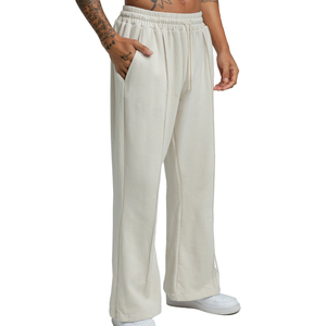 Top Selling Custom Flared Jogger Track Pants Men Casual <b>Elastic</b> Mid Waistband Sweatpants Comfortable Eco-Friendly Anti-static - Product Image 1