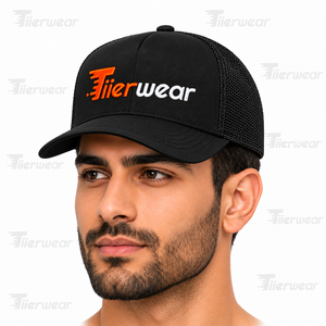Gorra de camión de malla de seda de 5 paneles de alta calidad, gorra de camionero con estampado liso para niños para aventuras al aire libre, diseño personalizable - Product Image 3