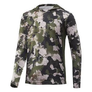 Fabricant OEM sur mesure en gros, protection UV, chemise à capuche de pêche en polyester sublimé, fournisseur en vrac, marque privée - Product Image 4