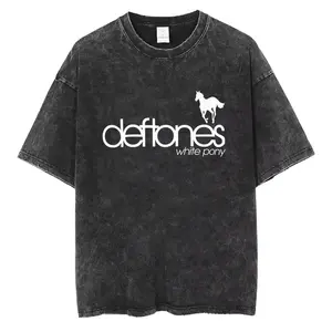 Camisetas de Moda con Lavado Ácido Personalizadas para Hombre, Camisetas de Verano 100% Algodón con Estampado Personalizado - Product Image 2