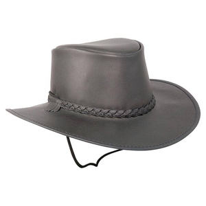 Chapeau d'extérieur unisexe en cuir respirant réglable à large bord, style décontracté, quatre saisons, adulte 56-58CM - Product Image 5
